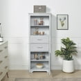 thumbnail image 1 of 60 in Bathroom cabinets, storage cabinets, cupboards, storage cabinets with doors, display cabinets with open shelves, freestanding living room floor cabinets, home office  Gray, 1 of 6
