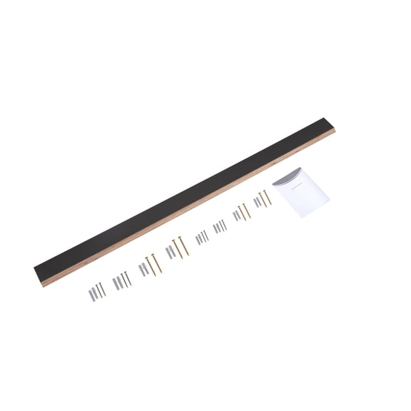 60" Black Aluminum Alloy Universal Back Hanging Bracket for Bathroom Cabinets