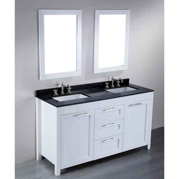 60'' Bosconi SB-267 Contemporary Double Vanity