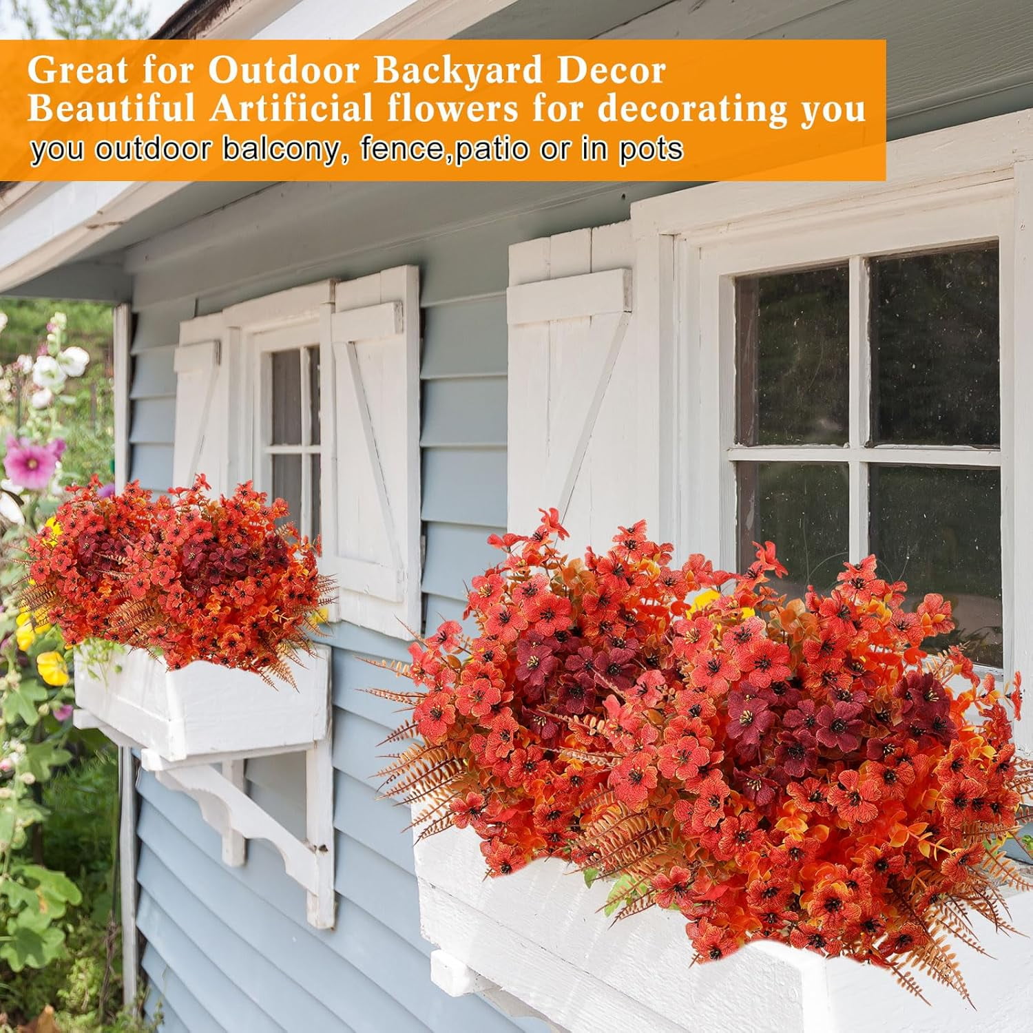 60 Bundles Outdoor Thanksgiving Artificial Flowers Bulk, Fall ...