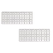 60-Cavity Silicone Chocolate Molds - Square Candy Molds for Homemade Caramels, Hard Candy, Gummies, Jellies, Truffles, Keto Bombs & Ice Cubes - Non-Stick Baking Mold for DIY Treats