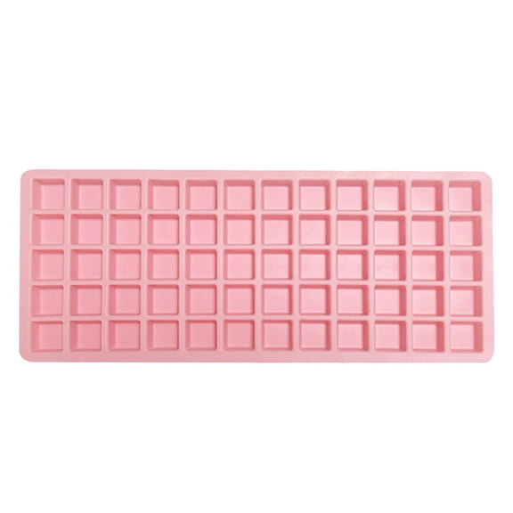 60-Cavity Square Silicone Chocolate Mold â 1"x1" Candy & Ice Cube Tray (6Ã10) â Non-Stick, BPA-Free, Food Grade â for Homemade Chocolates, Gummies, Pink