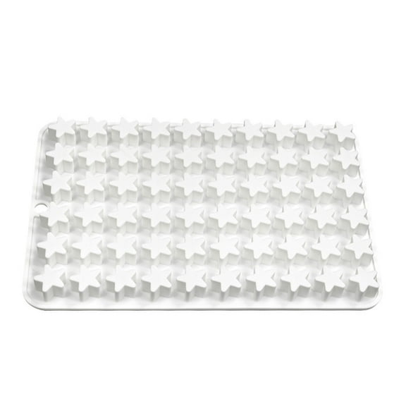 60-Cavity Star Shape Silicone Mold Cake Pastry Baking Mold Cake Decorating Tool for Making Chocolate Fondant Decor