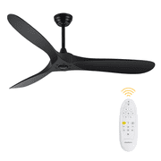 60" Ceiling Fan with Remote Control, Reversible Motor, Quiet Operation ABS Ceiling Fan for Living Room & Bedroom & Outdoor