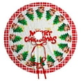 thumbnail image 1 of 60" Christmas Printing Tree Skirt, Christmas Tree Dress, Soft Tree Mat with X'mas Pattern, Christmas Gifts, Christmas Tree Decorations, Festive Atmosphere, Christmas Home Decor, 1 of 2