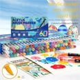 thumbnail image 1 of 60 Colors Acrylic Marker Pen,Soft Brush Tip Paint Pens and Paint Markers,Acrylic Paint Markers for Rocks Tiles Glass Ceramic Pens Painting DlY Art Supplies(60 Colors), 1 of 9