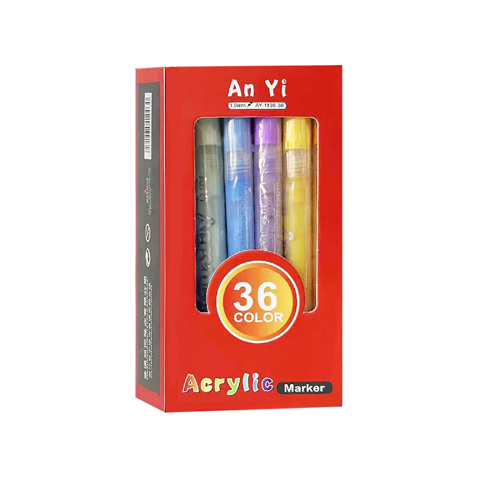 60 Colors Paint Markers Paint Pens Acrylic Paint Pens For Students Chirldrens Artists Adults Coloring Drawing Cartoon Anime Comic Brush Tip For Rock Painting Wood Canvas(60ml)