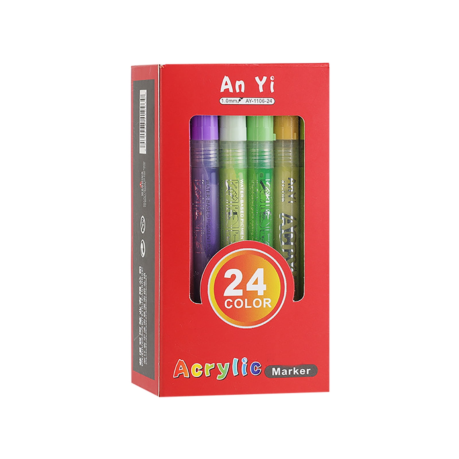 60 Colors Paint Markers Paint Pens Acrylic Paint Pens For Students Chirldrens Artists Adults Coloring Drawing Cartoon Anime Comic Brush Tip For Rock Painting Wood Canvas(60ml)