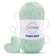 thumbnail image 1 of 60% Cotton 40% Acrylic Crochet Yarn - 1 Skien Bulk Yarn - Water Green, Soft Fine/Sport Yarn for Crocheting/Knitting Yarn - Ideal for Amigurumi Dolls and Baby Garments, 1 of 7