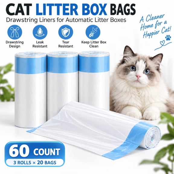 Box Is Heavy Heavy Duty Cat Litter Box Liners Thick Tear Resistant Fast Cleaning ...