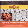 thumbnail image 1 of 60 Count Ceramic Briquettes, Self Cleaning Ceramic Gas Grill Briquettes, Reduce Flare Ups for Outdoor Food Cooking, BBQ, Camping , Replacement for Lava Rocks & Charcoal by 06000Y, 1 of 2