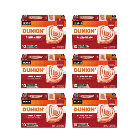 (60 Count) Dunkin' Cinnamania, K-Cup Coffee Pods