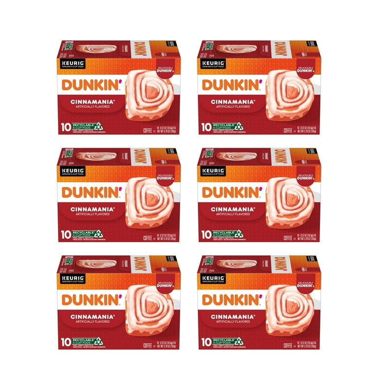 Dunkin' Cinnamania Coffee K-Cup Pods, 60 Count, Sweet