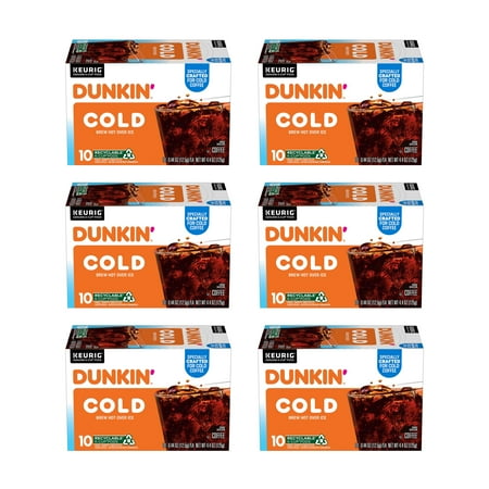 (60 Count) Dunkin' Cold, K-Cup Coffee Pods