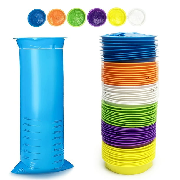 60 Count Vomit Bag Portable Emesis Puke Bags Leak Resistant Portable