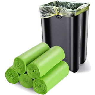 Biodegradable Trash Bags 100 Counts, 20L Small Bin Liner Recycle 4-6 Gallon Garbage Bag, Thick Degradable Rubbish Bag Compostable for Food/Household