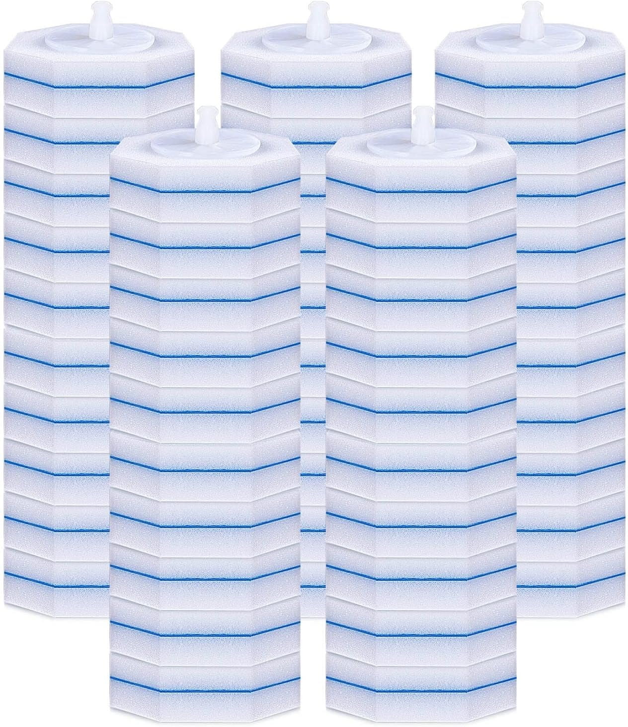 60 Counts Disposable Toilet Bowl Wand Refills, Upgraded Wand Heads ...