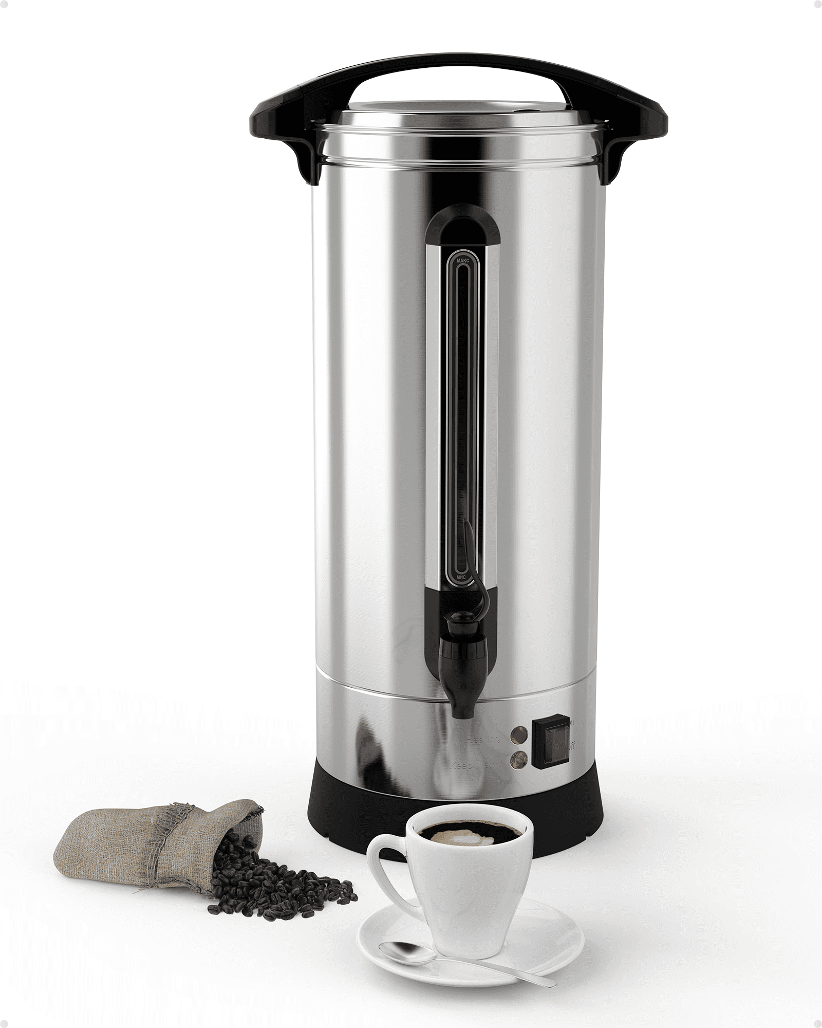 BUNN Pourover 60-Cup Coffeemaker, Stainless Steel