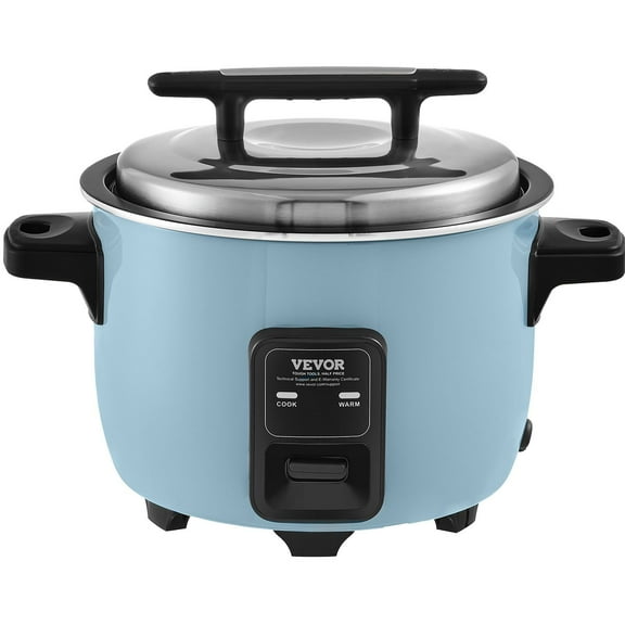 60 Cup Commercial Rice Cooker 13.74 Qt 13 Liter Large Capacity with Nonstick Pot Fast Cooking 24 Hour Keep Warm Includes Rice Cup and Paddle for Resta