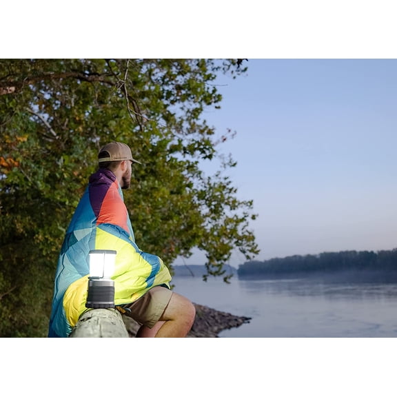 60-DAY Duro LED Portable 1200 Lumen Lantern with LED Bulbs and Hook for Camping, Hiking, Emergency and Outdoor Survival