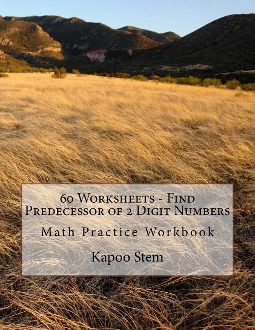 Predecessor Math 60 Days Math Number Before: 60 Worksheets - Find Predecessor of 2 Digit ...