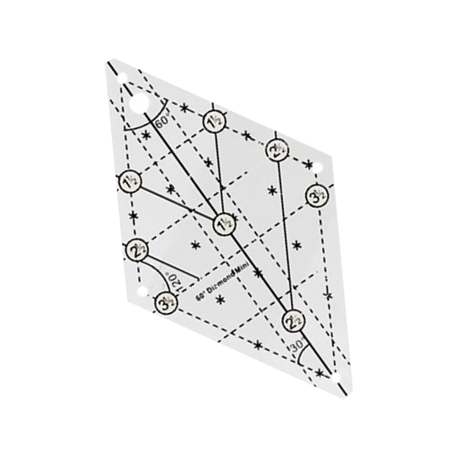 60 Degree Diamond Quilting Template Free Quilting Templates Sewing ...