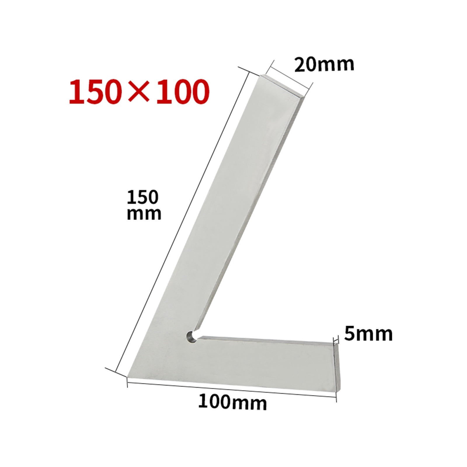 60 Degree Flat Edge Square Ruler Carpenter Tools For Woodworker Set ...