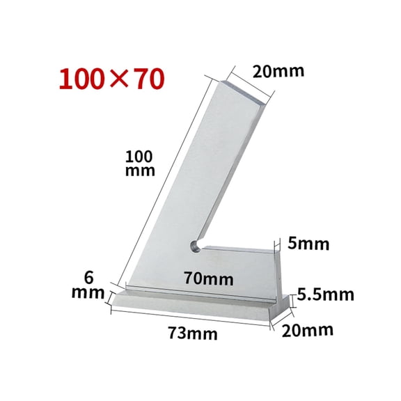 60 Degree Flat Edge Square Ruler Carpenter Tools For Woodworker Set Square Multi Angle Ruler Metal Woodworking Gauge Try Square ,for Accurate Evaluation