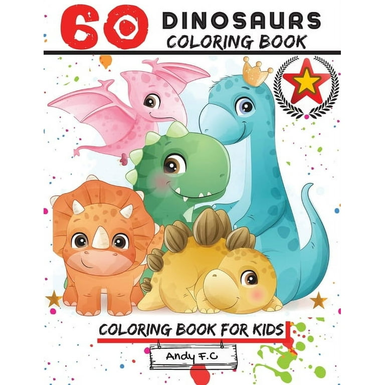 Printable Dinosaur Coloring and Activity Book for Ages 5-8 Fun