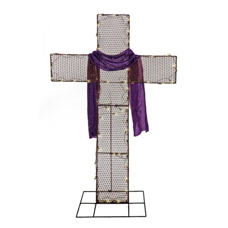 60" Easter Cross with LED Lights