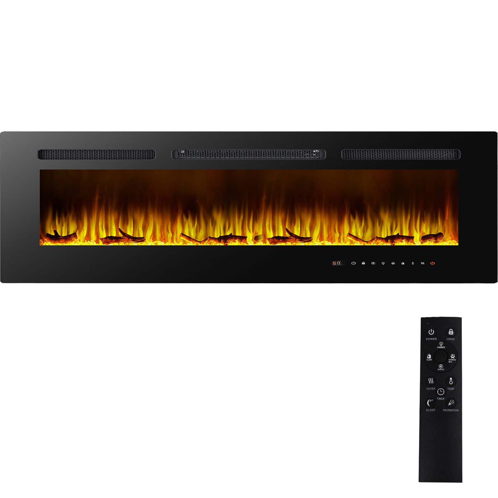 60" Electric Fireplace