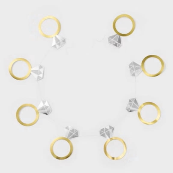 60" Engagement Ring Banner Gold