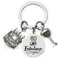 thumbnail image 1 of 60 and Fabulous Birthday Gift Keychain 60th Birthday Gifts for Women 60 Year Old Birthday Gifts Key Chain for Mom 60 th Birthday Gift for Women 60 Year Old Birthday Gifts, 1 of 4