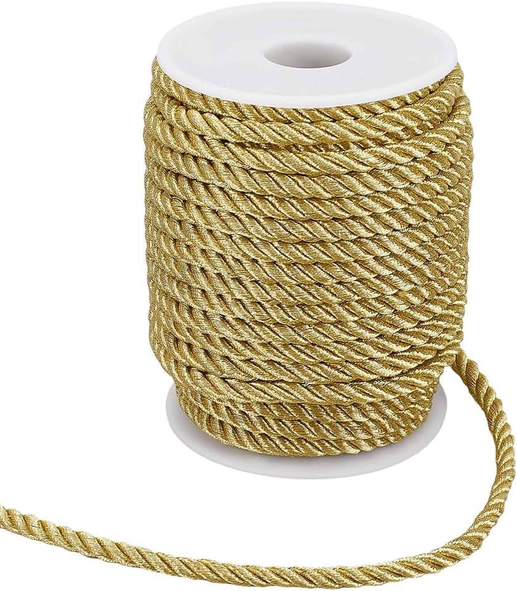 PH PandaHall 30m Braided Cord – 3mm Shiny Viscose Rope For Handfasting, Costumes, Drawstrings & Home Decor, Black