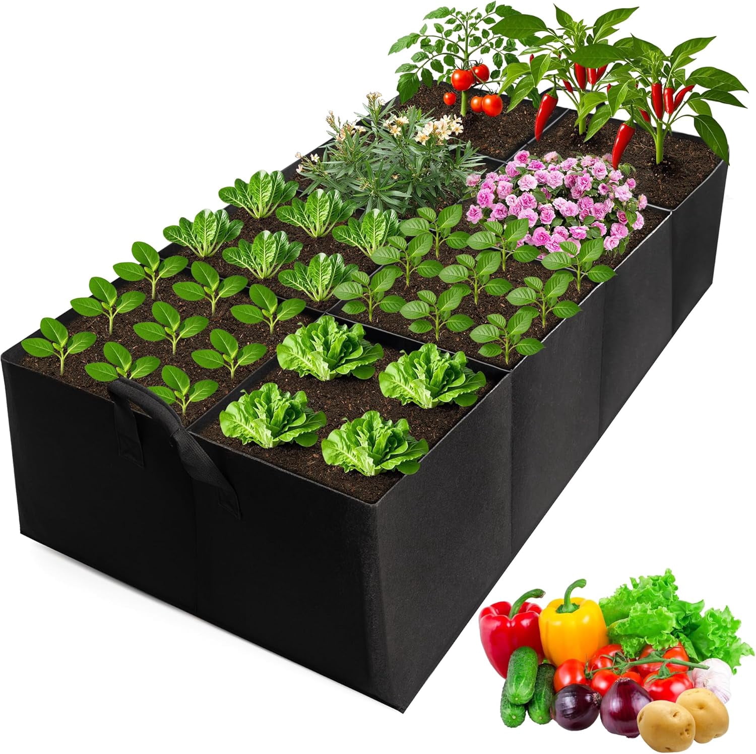 Photo inspiration: Picture Idea: 60 Gallon Fabric Raised Garden Bed 4X2X1 Ft Extra Thick