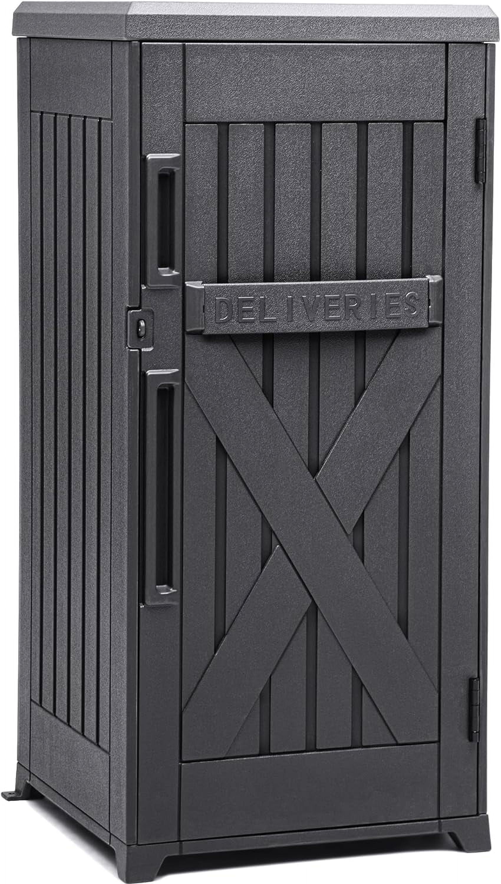 60 Gallon Large Package Delivery And Storage Box With Lockable Secure