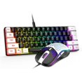 60 Gaming Keyboard And Mouse Combo, 61Key Rgb Backlit