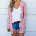 thumbnail image 1 of up to 60% off Gifts 2023 Winter Womens Cardigan Coats Womens Cardigan Fall Winter Lightweight Loose Pocket Open Front Coats Casual Solid Long Sleeve Ladies Cardigan Outerwear Tops Up to 65% off, 1 of 7