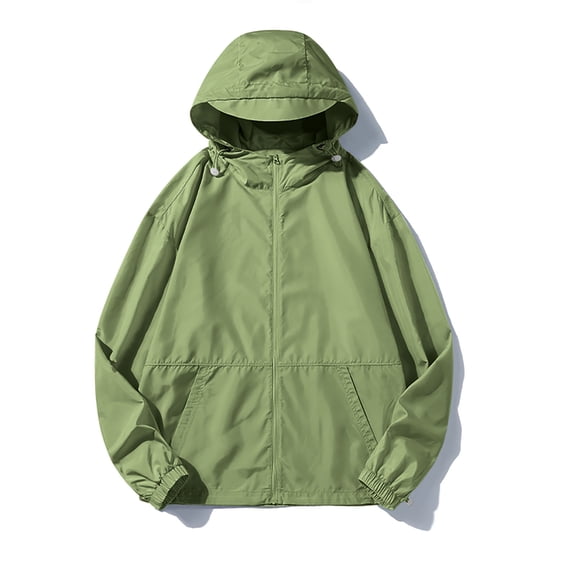 up to 60% off Gifts 2023 Winter Womens Raincoat Womens Windbreaker Coat Winter Lightweight Outdoor Hiking Biker Hooded Jacket Long Sleeve Zip up Casual Solid Plus Size Bicycle Outwear Up to 65% off