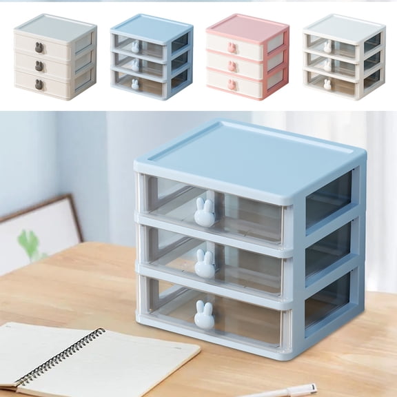 Up to 60% off Gifts Kcavykas Toy Organizer Storage Box Multifunctional Drawer Style Desktop Organizer Storage Box for Student Desk Makeup Jewelry and Office Use Todays Must-Have Bargains