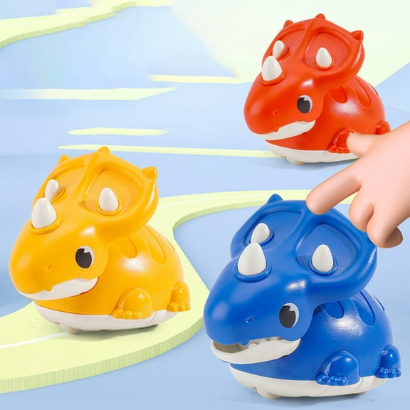 Nsxcdh Battery-Free Dinosaur Inertial Toy Car Push and Go Walking Dinosaur Toddler Educational Toy Thickened Drop-Resistant Material