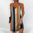 thumbnail image 1 of up to 60% off Gifts Usmixi Formal Dresses for Women Fashion Cold Shoulder Strap Tunic Tshirt Short Dresses V-Neck Short Sleeve Floral Print Summer Mini Dress Yellow m, 1 of 5
