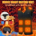 thumbnail image 1 of 2025 Winter Womens Heated Vest Womens Heated Vest Winter Outdoor 20 Electric Heating Area Lightweight Coats Plus Size Unisex Sleeveless Zipper Heated Quilted Jackets, 1 of 4