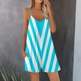 thumbnail image 1 of up to 60% off Gifts Usmixi Jumpsuits for Women Dressy Beach Fashion Loose Pocket Spaghetti Strap Mini Jumpsuits Overalls Summer V-Neck Sleeveless Striped Print Short Formal Rompers Light Blue l, 1 of 5