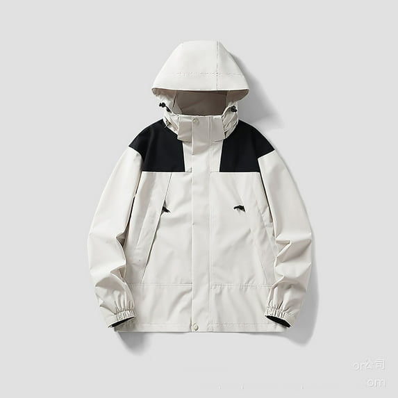 up to 60% off Gifts Usmixi Winter Womens Raincoat Outdoor Jacket for Women Plus Size Windproof Hiking Climbing Rain Jacket Fashion Color Block Zip up Lightweight Hooded Windbreaker Coat Up to 65% off