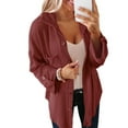 thumbnail image 1 of up to 60% off Gifts Usmixi Womens Corduroy Jacket Womens Shacket Coat Long Sleeve Button Down Lapel Casual Solid Shirt Jacket Loose Pocket Fall Comfy Outerwear Winter Corduroy Jacket, 1 of 5