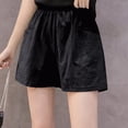 thumbnail image 1 of up to 60% off Gifts Usmixi Womens Cotton Linen Shorts Casual Solid High Waist Loose Straight Summer Short Pants Ladies Leisure Wear Shorts with Pocket Black m, 1 of 4