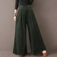 thumbnail image 1 of up to 60% off Gifts Usmixi Womens High Waist Long Pants Casual Solid Wide Leg Straight Trousers Plus Size Lightweight Comfy Pants with Pocket Army Green l, 1 of 7