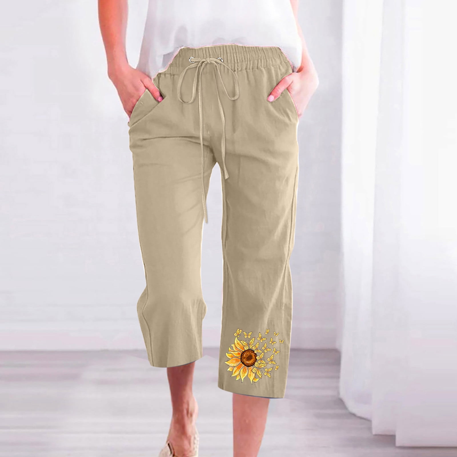 Womens cropped trousers size clearance 10