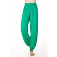 thumbnail image 1 of Gifts Usmixi Womens Sports Yoga Long Pants Fashion High Waist Plus Size Lantern Trousers Casual Solid Lightweight Workout Pleated Pants Green XXXL, 1 of 7